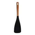 thumbnail image 1 of 1/2PCS Silicone Ash Spoon, Multifunction Spatula Cooking Spoon, HeatResistant Rubber Silicone Spatula Spoon with Wooden Handle, for Cooking, Serving, Stirring, Scooping, Scraping, 1 of 10