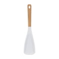 thumbnail image 1 of 1/2PCS Silicone Ash Spoon, Multifunction Spatula Cooking Spoon, HeatResistant Rubber Silicone Spatula Spoon with Wooden Handle, for Cooking, Serving, Stirring, Scooping, Scraping, 1 of 10