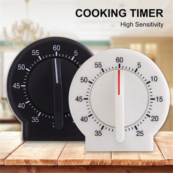 1/2PCS Small Circular Timer 60 Minutes Kitchen Timers with Simple Operations Mechanical Alarm Kitchen Gadget for Accurate Tracking Portable Eggs Timers