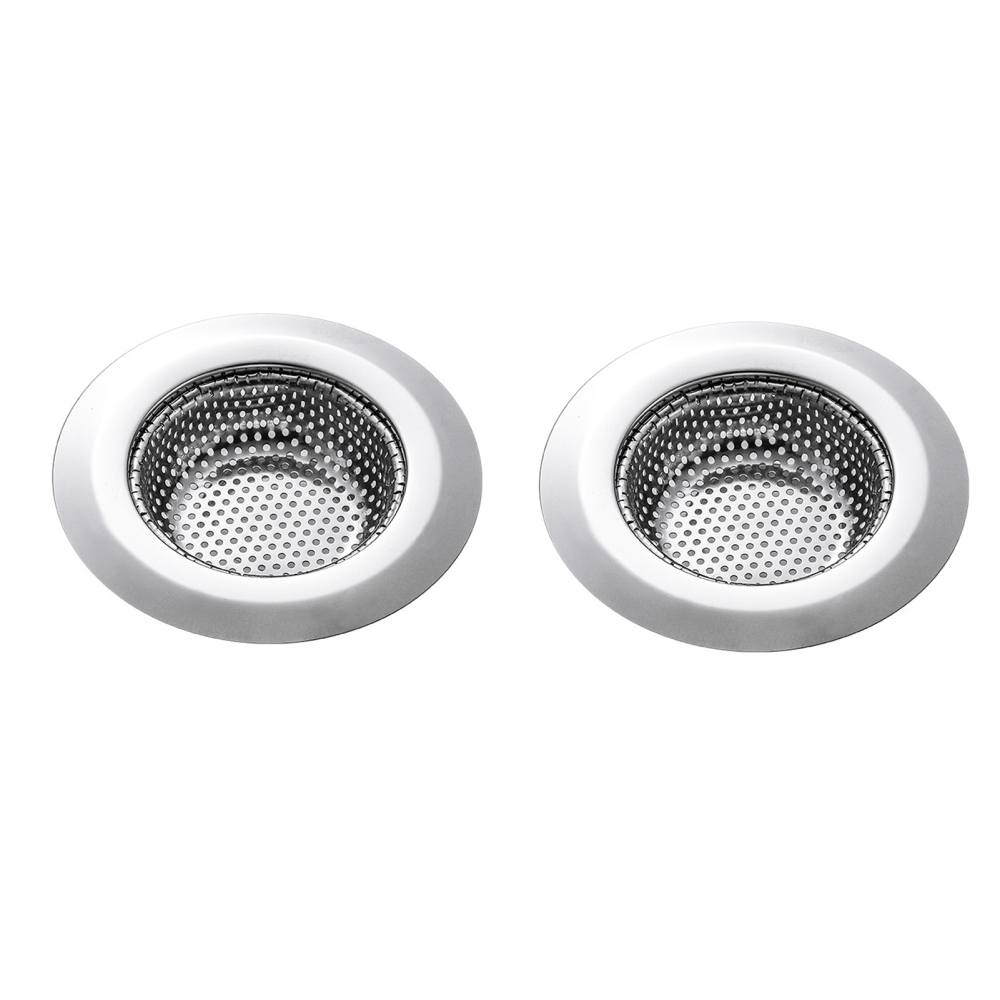 1/2PCS Strainer Stainless Steel Sink Stopper Anti Clogging Stainless