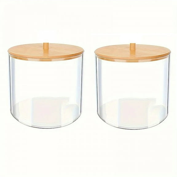 1/2Pack 36oz Laundry Detergent Pods Container For Organizing, Plastic Laundry Organization And Storage Bathroom Jar Container