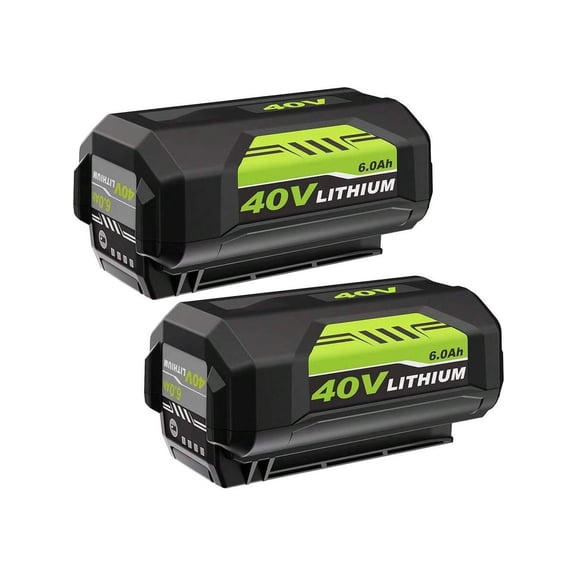 1/2Packs 40 Volt 6.0Ah OP4040 Replacement For Ryobi 40V Lithium Battery OP4050A OP40601 OP4026A OP40601 OP4030