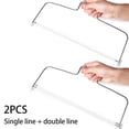 1/2Pcs Adjustable Height Line Cake Cut Slicer Adjustable Stainless ...