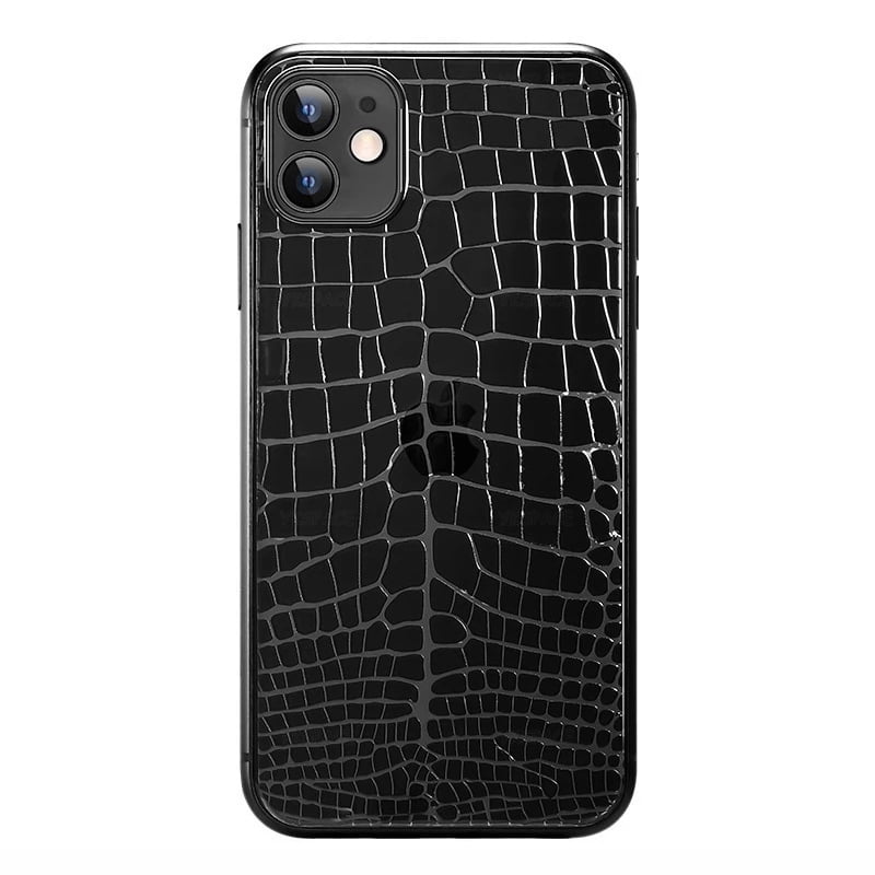 12Pcs Back Crocodile Pattern Clear Screen Protector For iPhone XR X XS