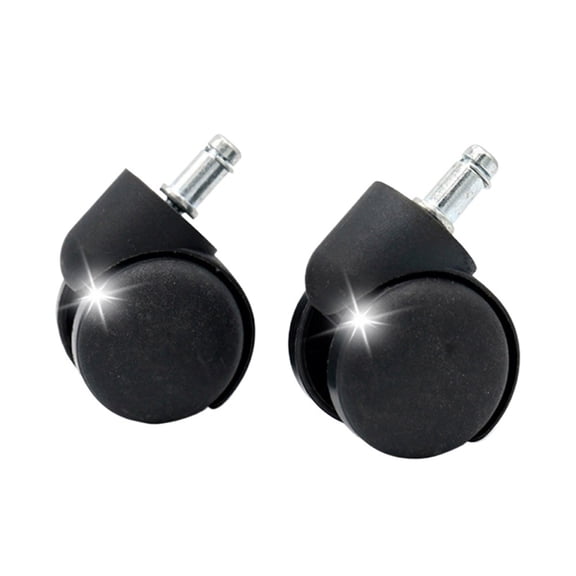 1/2Pcs Chair Wheel Furniture Caster 11mm Screw Swivel Castor Wheels Replace Hardware Trolley Tool For Office / Computer Chairs ,Easy to Install
