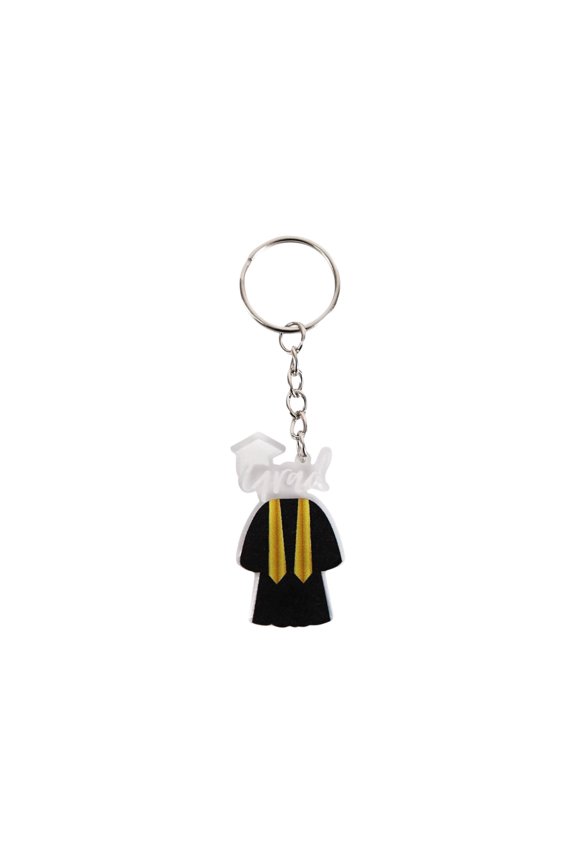 1-2Pcs Class of 2026 Graduation Acrylic Grad Cap Keychains,Grad Keepsakes Key Rings for High School University Graduation Decorations and Accessories