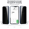 12Pcs Dust Filter Net Privacy Tempered Glass for iPhone X XR XS 11 12