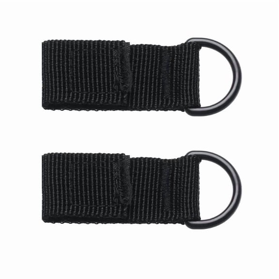 1/2Pcs High Strength Nylon Molle Webbing with Buckle and Hook for Keys, Outdoor Tactical Tools, Climbing and Hiking Strap