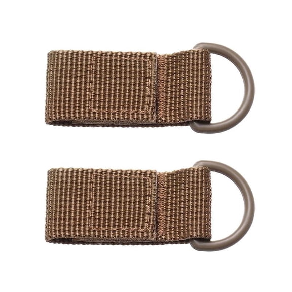 1/2Pcs High Strength Nylon Molle Webbing with Buckle and Hook for Keys, Outdoor Tactical Tools, Climbing and Hiking Strap