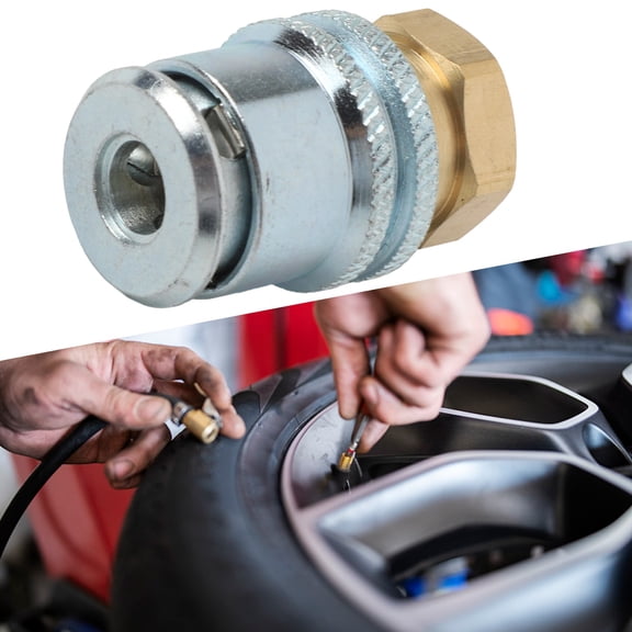 1/2Pcs Lock On Air-Chuck 1/4Npt Brass Tire Air-Chuck For Inflator Automobiles Tire Repair Tools Large Bore Chuck
