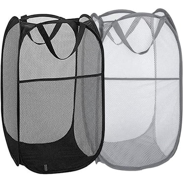 Forever Collectibles NFL Team Mesh Laundry Hamper – 24x13x13 Inches, Black, Unisex Fan Gear