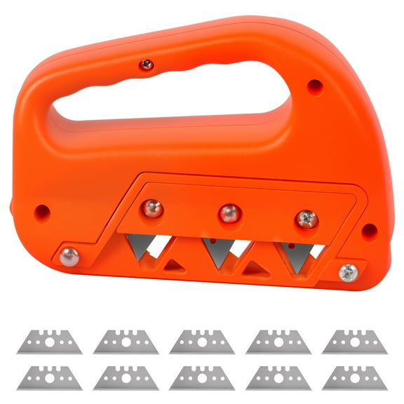 1/2Pcs Plasterboard Fast Cutter Precise 45° 60° Gypsum Board Chamferer Plasterboard Edger Drywall Edge Hand Plane Efficient Gypsum Board Angle Planer with 10 Blades for Drywall Plasterboard