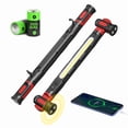 thumbnail image 1 of 1/2Pcs Rechargeable LED Work Light Ultra-Bright Under-Hood Light Strip Magnetic Base 360° Rotatable Multi-Mode Work Light for Workshop Repair Emergency, 1 of 10