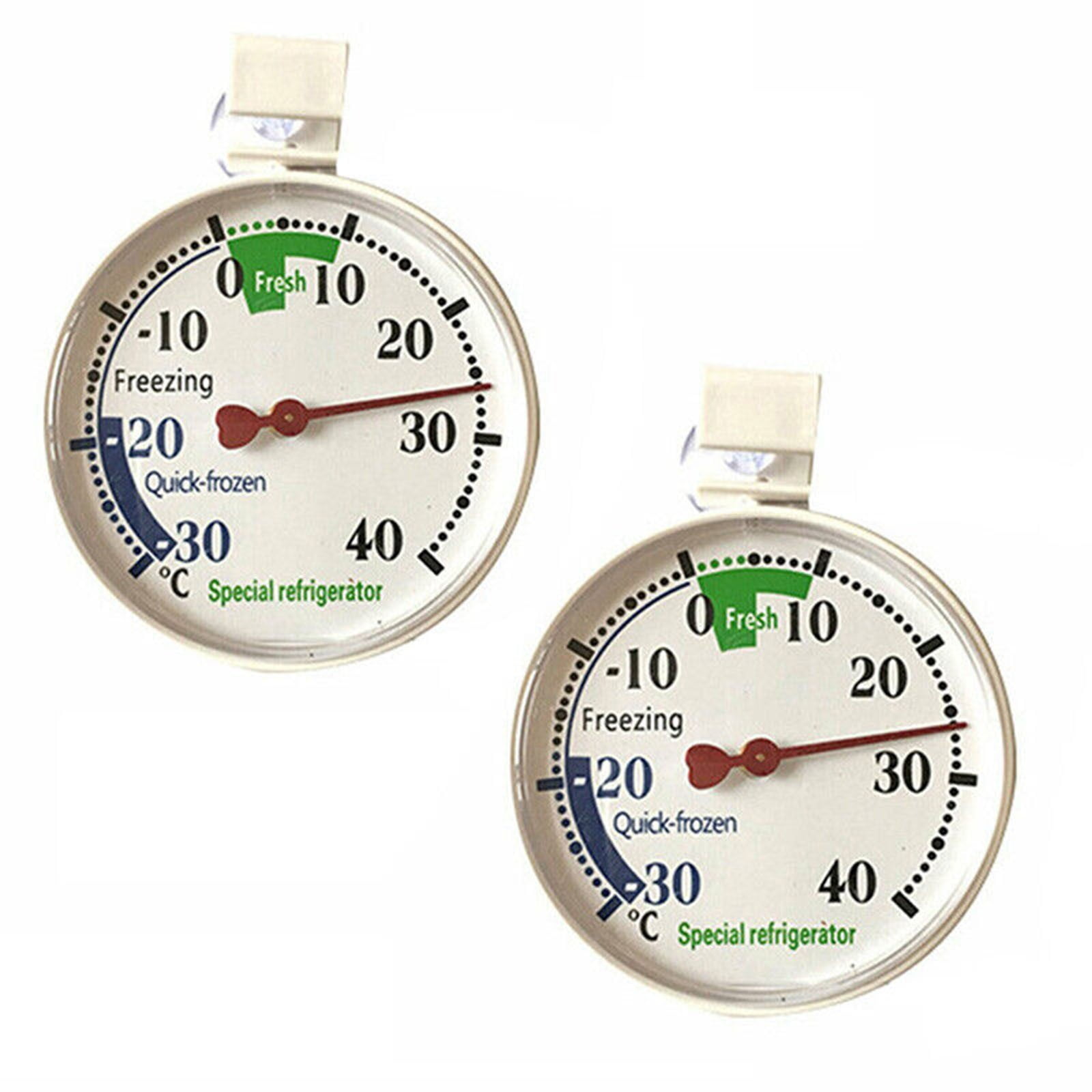 1/2Pcs Refrigerator Hanging Thermometer Freezer Fridge Temperature