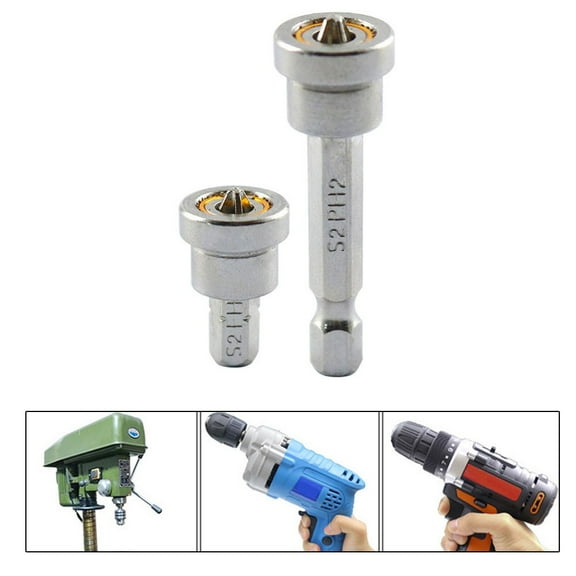 1/2Pcs Strong Magnetic Screwdriver Bit Set 25/50Mm For Phillip Electronic Screwdriver Bits For Plasterboard Drywall Screw Driver 50Mm Fangkenuo