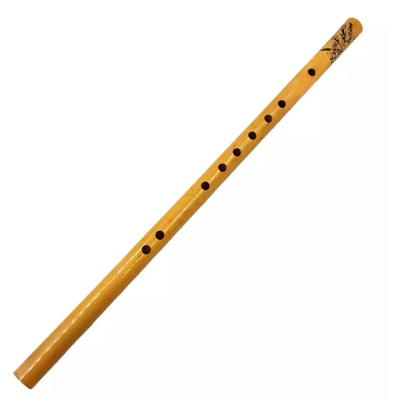 1/2Pcs Vertical Flute Gift 44cm Long 9 Holes Professional Bamboo Flute NEW