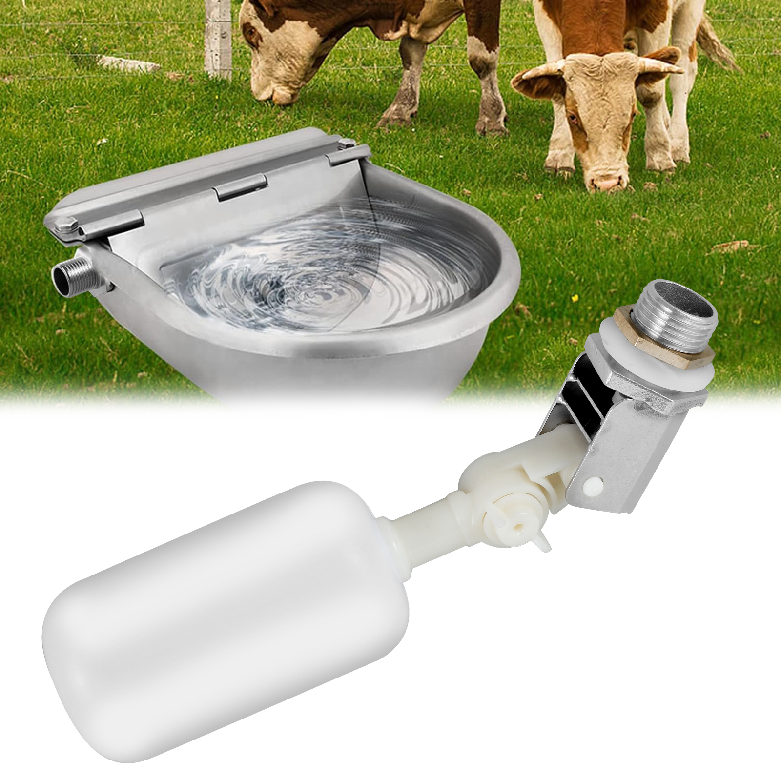 1/2Pcs Water Trough Float Valve 1/2inch Automatic Fill Small Water Float Ball Valve Mini Water