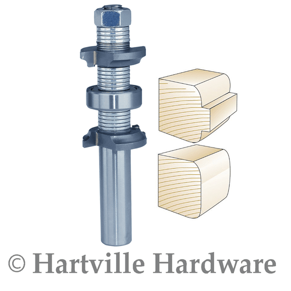 Whiteside Router Bits Double Round Over Bit with Carbide Tipped 1/8-Inch Radius