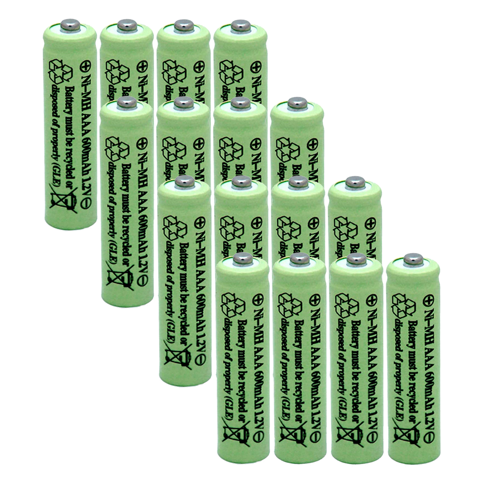 EBL 16Pack 1.2v AAA Battery NiMH 1100mAh Rechargeable Batteries
