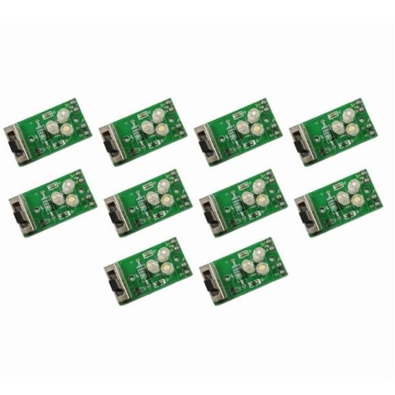 1.2V Solar Jar Light Control Board Colorful White Light Circuit Board Driver 10P