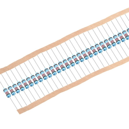 1/2W 0.22 Ohm Metal Film Resistors 0.5W 1% Tolerances 5 Color Bands 50Pcs