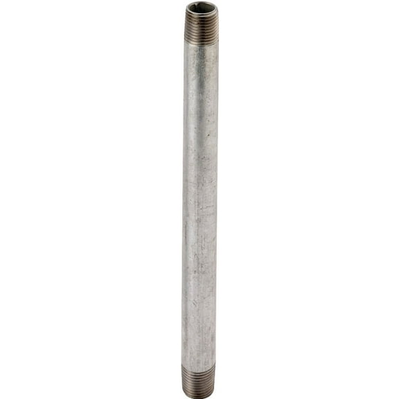 World Wide Sourcing 1-2X9G . 5 x 9 inch Pipe Nipple, Galvinized Finish