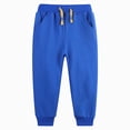 thumbnail image 1 of 1-2Years Toddler Boys Regular Cargo Pant Elastic Waist Long Casual Pants Sweatpants School Pants Fall Winter Pants Boys Cargo Joggers Pants 1T 2T 3T 4T 5T 6T 7T 8T Blue Pants, 1 of 9
