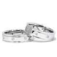thumbnail image 1 of Pompeii3 1/2ct Princess Cut Diamond Matching Wedding Ring Set, 1 of 2