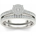 thumbnail image 1 of 1/2ct TW Diamond Round Shape Bridal Ring Set in 10k White Gold, 1 of 5