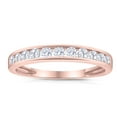 thumbnail image 1 of 1/2ctw Diamond Channel Wedding Band in 10k Rose Gold, 1 of 2