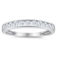 thumbnail image 1 of 1/2 Carat TW Women's Diamond Channel Wedding Band in 10k White Gold (G-H Color, I1-I2 Clarity), 1 of 3