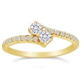 thumbnail image 1 of 1/2ctw Diamond Two Stone Ring in 10k Yellow Gold, 1 of 2