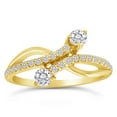 thumbnail image 1 of 1/2ctw Diamond Two Stone Ring in 10k Yellow Gold, 1 of 2
