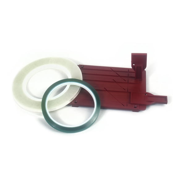 1/2in 1/4In Tape Splicing Block Fixer Set For Opening Reel To Reel Cassettes With Full Track Splicing Plate