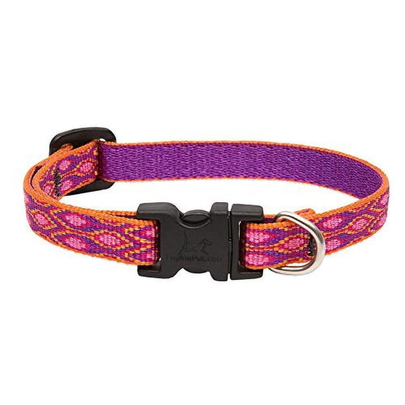 LupinePet Originals 1/2" Alpen Glow 8-12" Adjustable Collar for Small Dogs