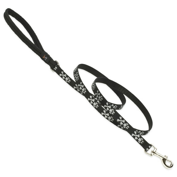 LupinePet Originals 1/2" Bling Bonz 6-foot Padded Handle Leash for Small Pets