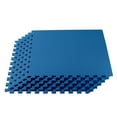 thumbnail image 1 of 1/2in EVA Foam 24'' x 24'' Blue Exercise Mat with Interlocking Tiles, 1 of 3