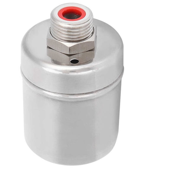1/2in Floating Ball Valve Automatic Water Level Control Valve Made Of Stainless Steel With Ribbon Bend For Water Tank