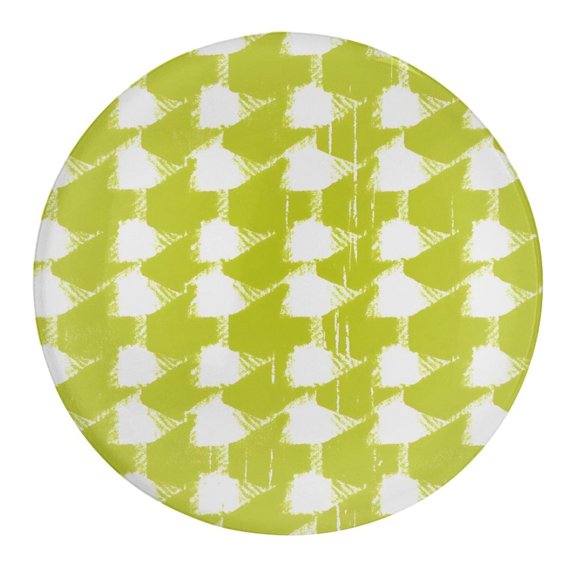 1.2in Glass Fridge Magnets In The Soft Magnet Non-Trace Convenient Practical Application Range Chartreuse Retro Houndstooth Hand-drawn Sketch_1 1 PCS