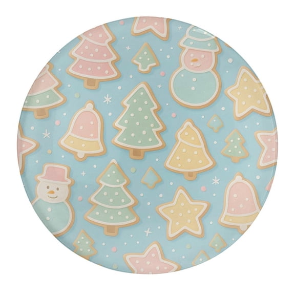 1.2in Glass Fridge Magnets In The Soft Magnet Non-Trace Convenient Practical Application Range Christmas Cookie Pattern 1 PCS