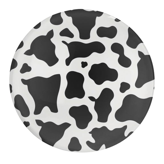 1.2in Glass Fridge Magnets In The Soft Magnet Non-Trace Convenient Practical Application Range Simple Cow Print Pattern, Vector Art Style_4 1 PCS