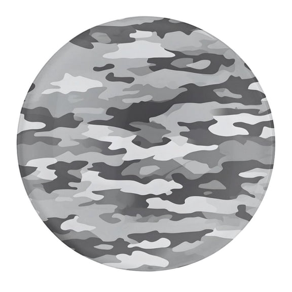 1.2in Glass Fridge Magnets In The Soft Magnet Non-Trace Convenient Practical Application Range Vector Camouflage Pattern Gray_1 1 PCS