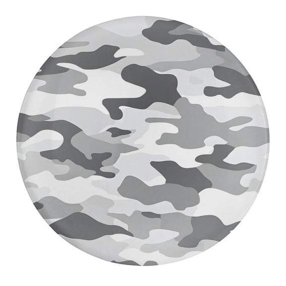 1.2in Glass Fridge Magnets In The Soft Magnet Non-Trace Convenient Practical Application Range Vector Camouflage Pattern Gray_2 1 PCS