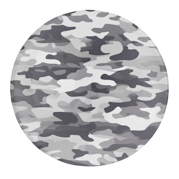 1.2in Glass Fridge Magnets In The Soft Magnet Non-Trace Convenient Practical Application Range Vector Camouflage Pattern Gray_4 1 PCS
