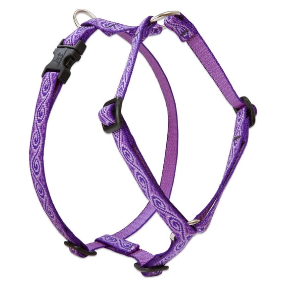 LupinePet Originals 1/2" Jelly Roll 9-14" Adjustable Roman Dog Harness for Extra Small Dogs