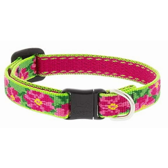 Lupine Cat Safety Collar 1/2" wide Petunias adjusts 8-12"