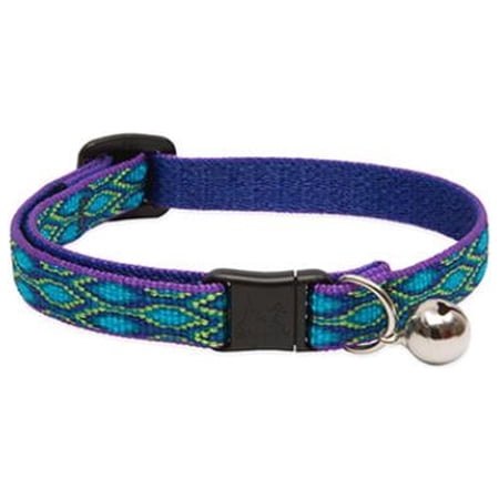 LupinePet Originals 1/2" Rain Song Cat Safety Collar with Bell , 8-12"