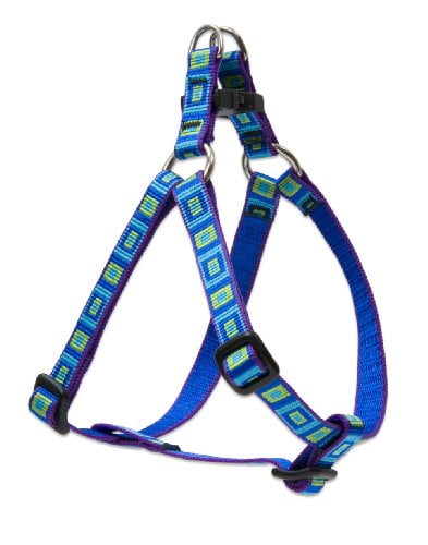 LupinePet Originals 1/2" Sea Glass 12-18" Step In Harness for Small Dogs