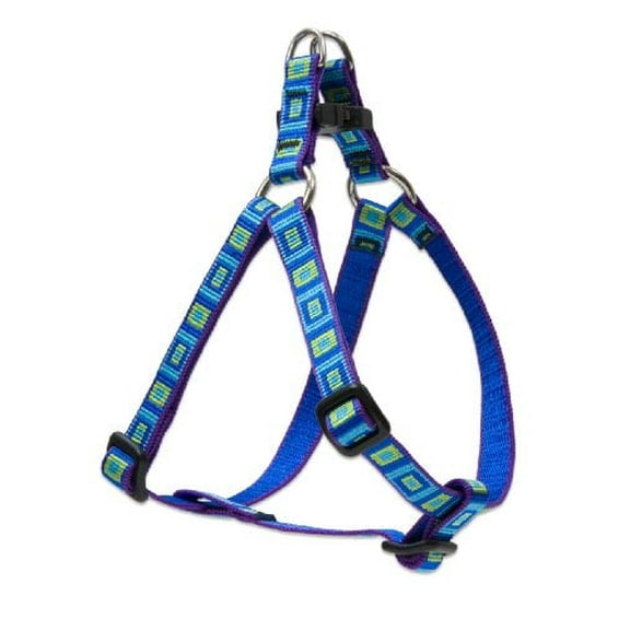 LupinePet Originals 1/2" Sea Glass 12-18" Step In Harness for Small Dogs