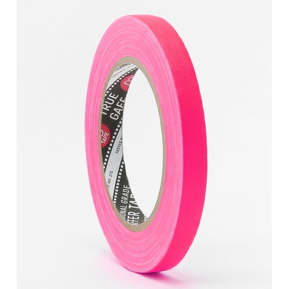 1/2in X 30ya - Fluorescent PINK Gaffer Tape | @trueGAFF 120MESH